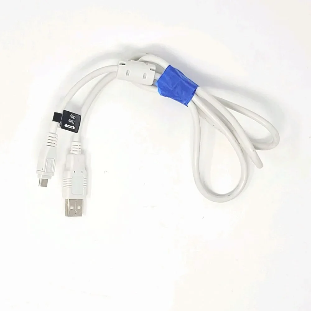 Mini USB DATA ONLY Cable USB A White Cord Camera GPS MP3 PDA